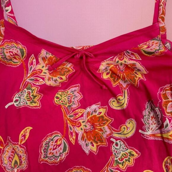 Vintage Y2K Esprit pink paisley print tank top - Picture 6 of 8